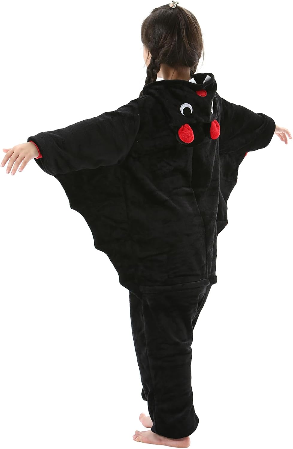 Detalle de CuteOn Kids' Animal Onesie Pajamas with Hood, Tail and Side Pockets