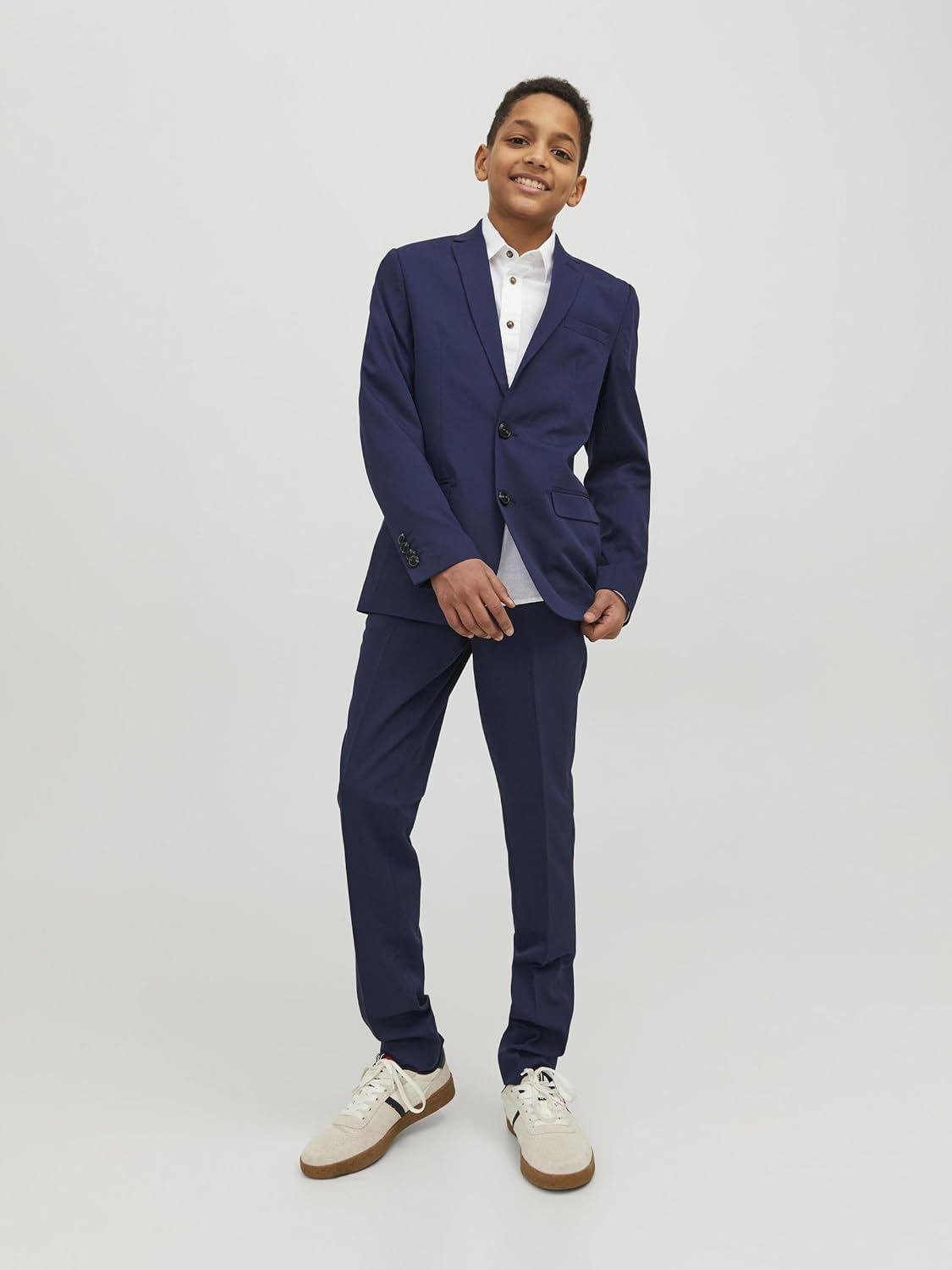 Thumbnail 4 de JACK & JONES Jungen-Einreihiger Blazer und Hose JPRSOLAR Anzug Junior – Slim Fit