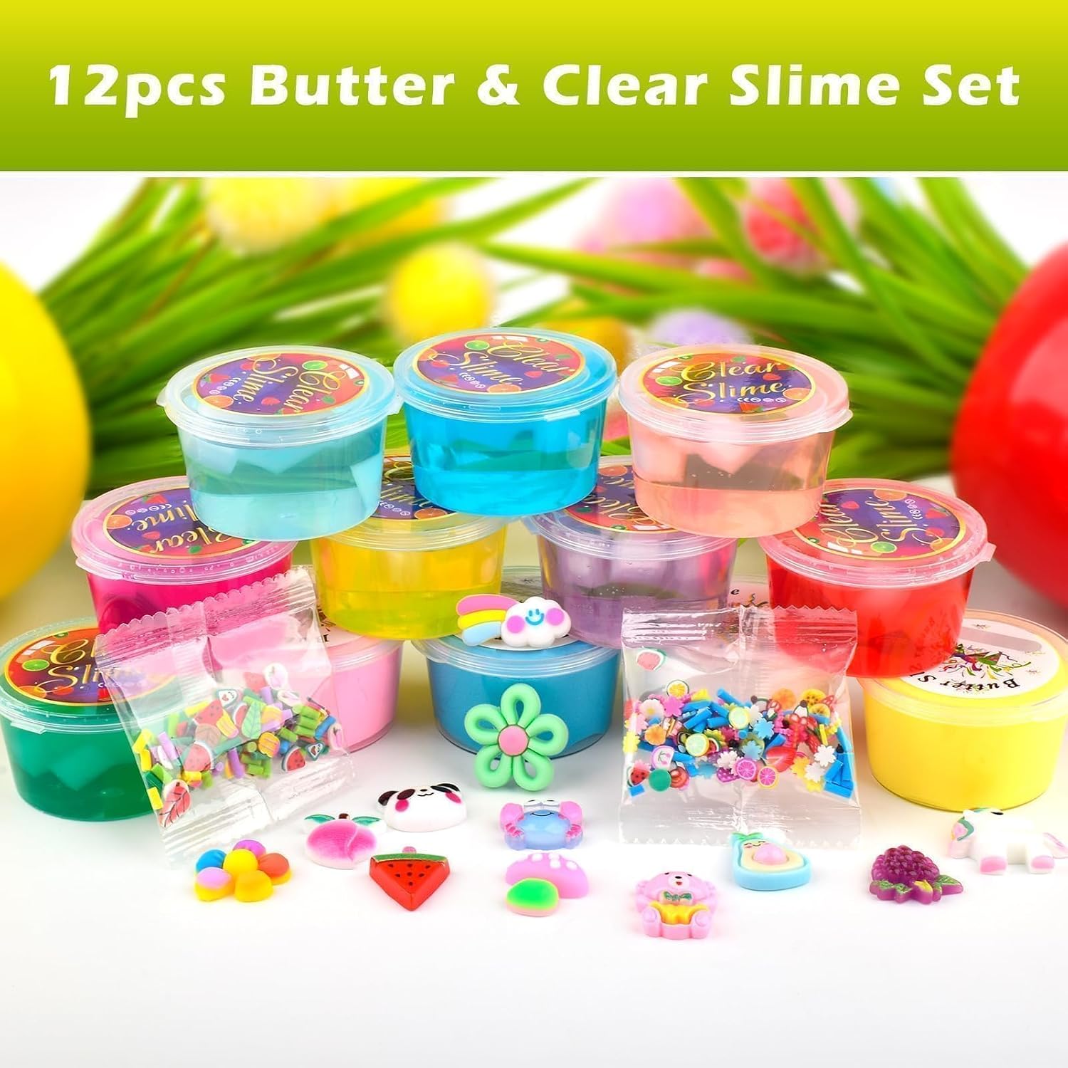 Thumbnail 5 de 12 Pack Slime Kit 8 Clear & 4 Fluffy Slimes