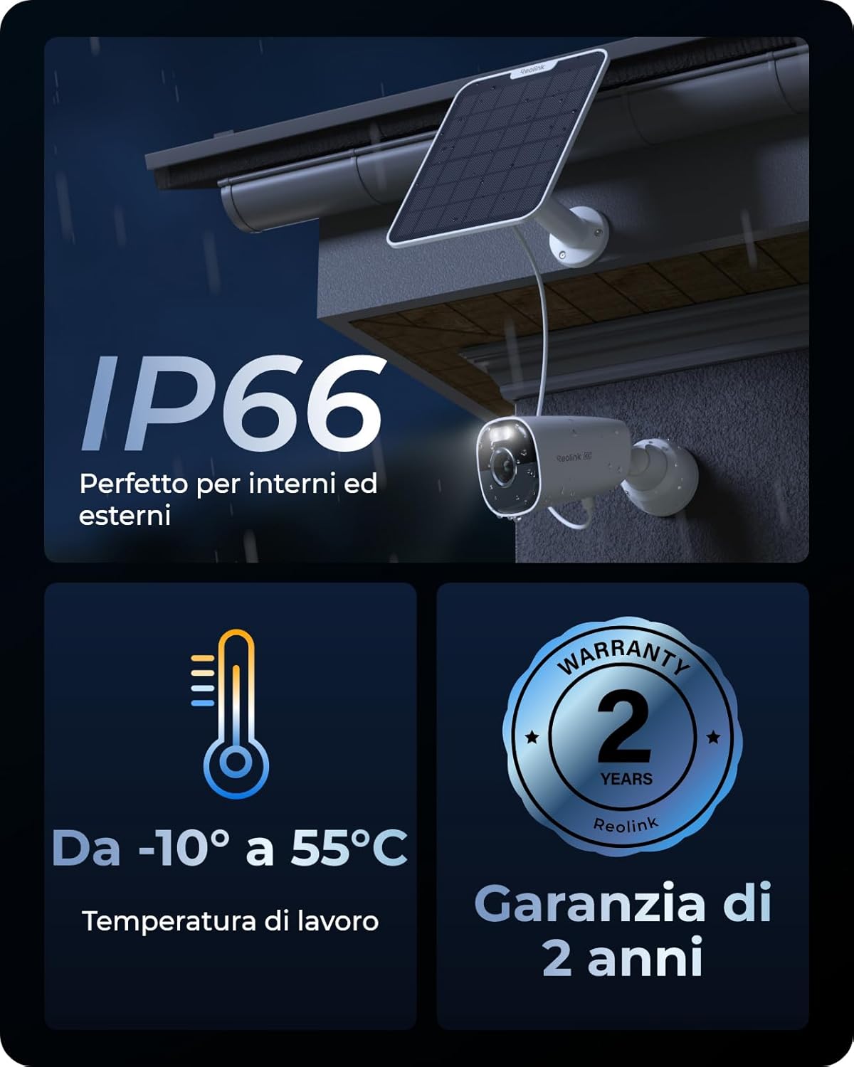 Thumbnail 6 de Reolink Argus Eco Ultra 8MP 4K Telecamera WiFi Solare