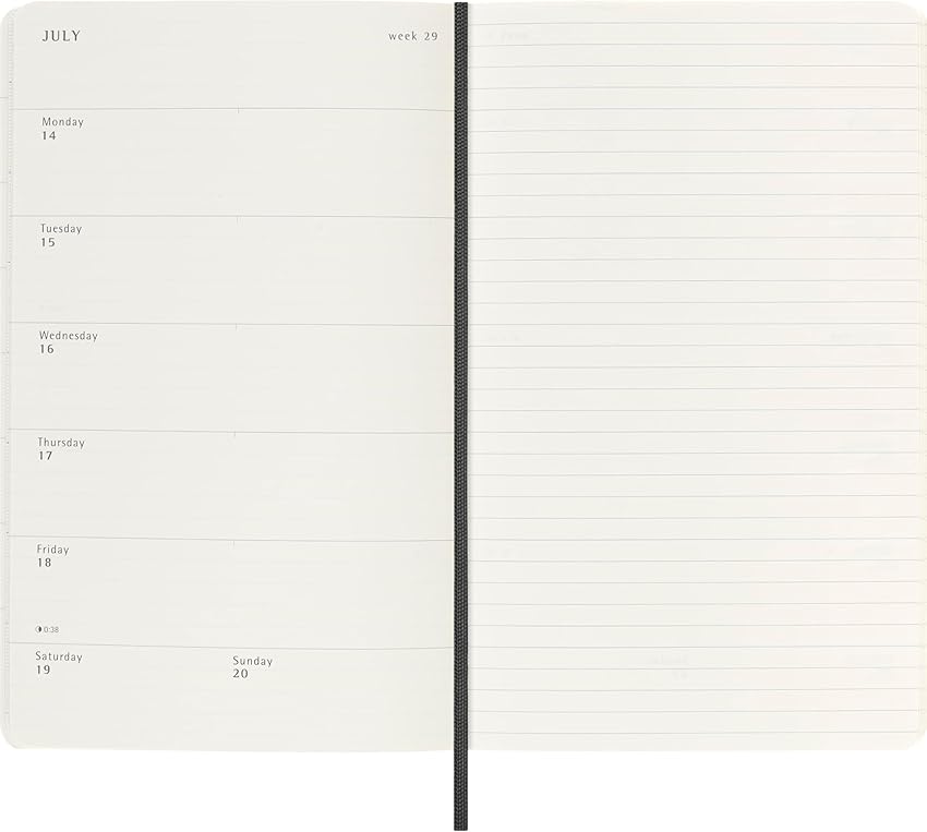 Thumbnail 4 de Moleskine Weekly Planner 2025-2026 Agenda semanal 18 meses 13 x 21 cm