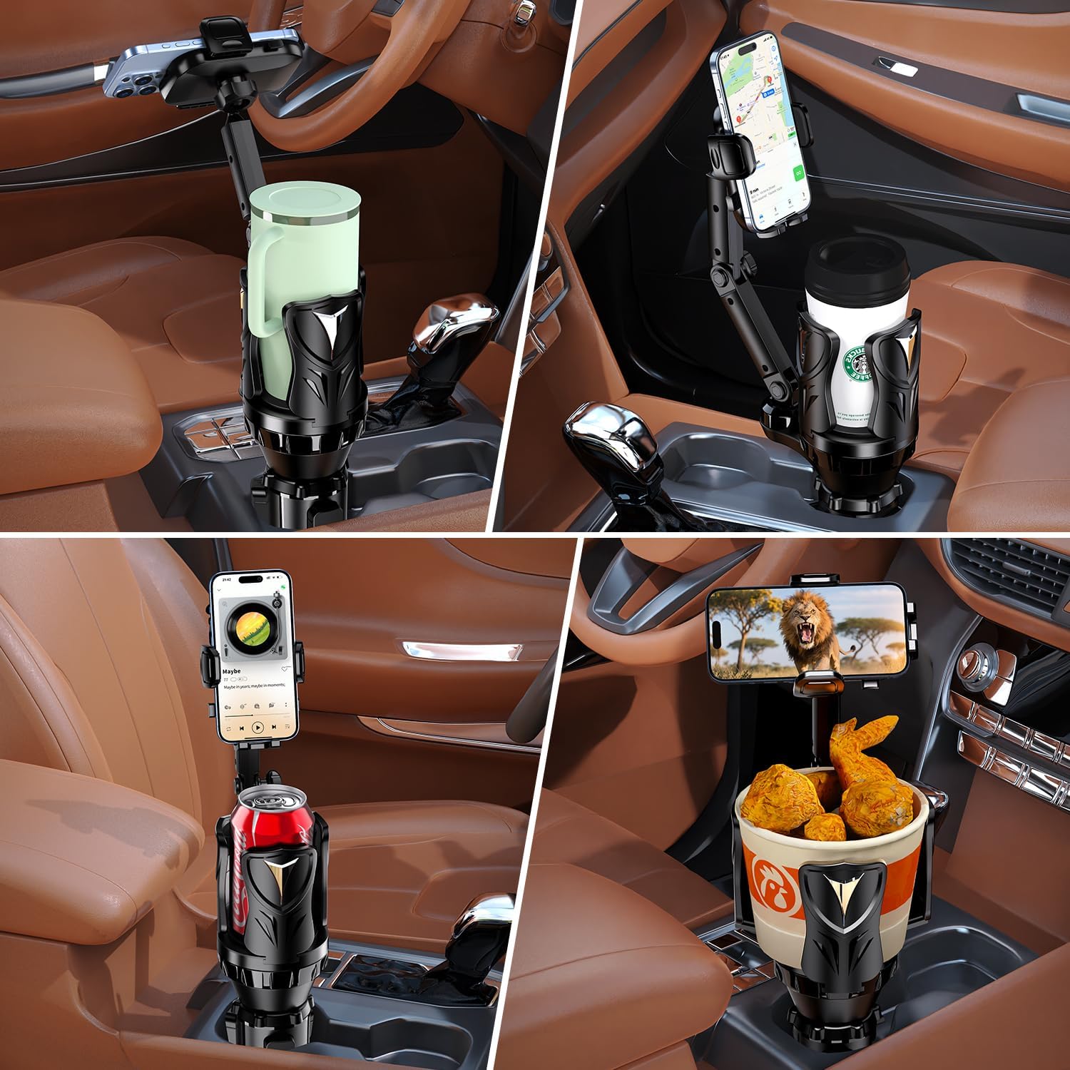 Thumbnail 6 de Adjustable Car Cup Holder Expander 2.54–5.31in