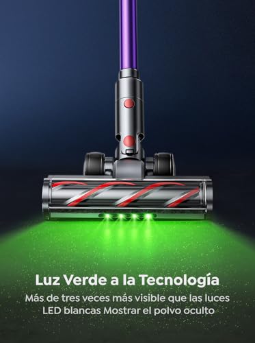 Detalle de INTETURE Aspiradora sin Cable 600W, Pantalla Táctil, 65 Minutoss🧹