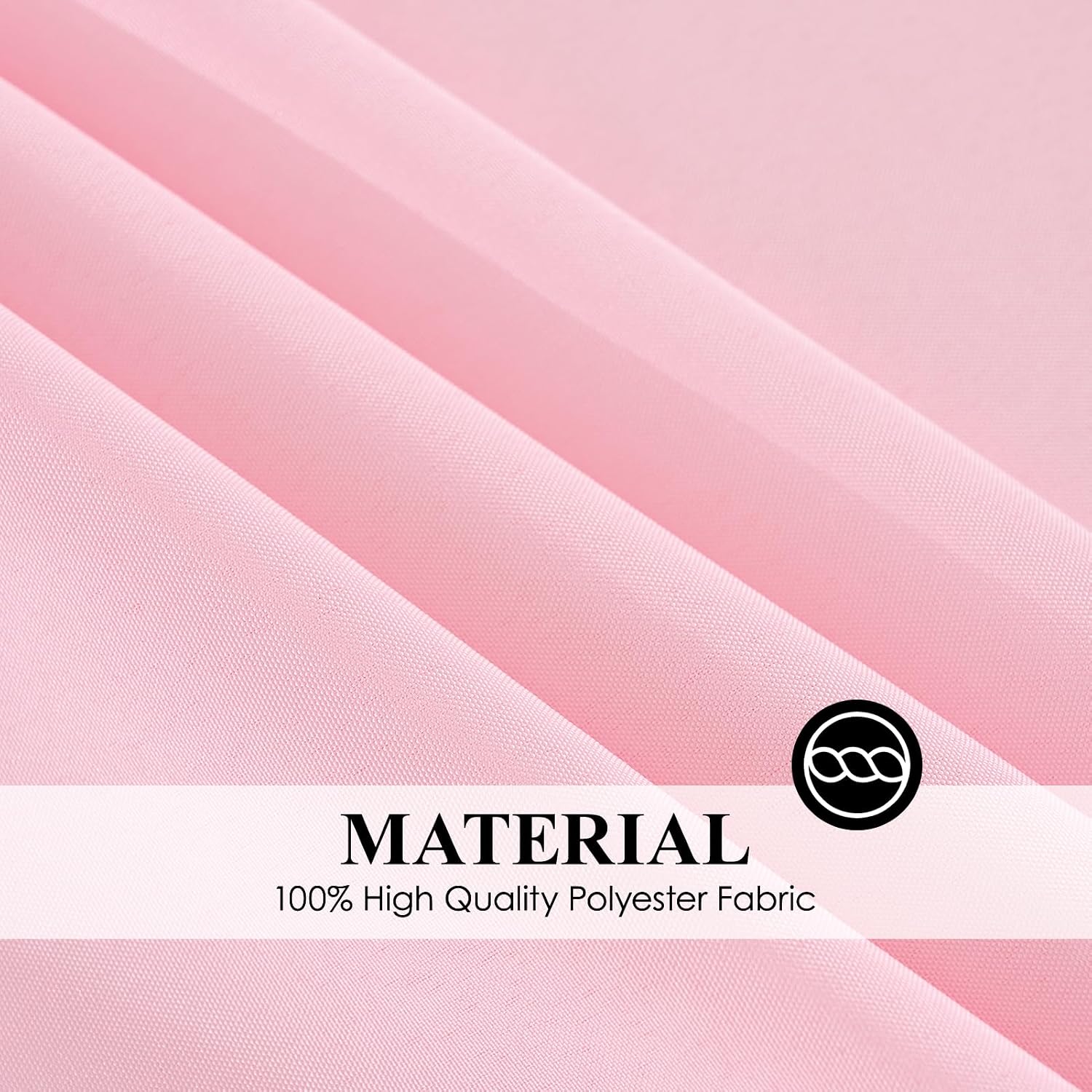 Detalle 2 de Aocoz 90x132 Inch Pink Rectangle Tablecloths – 6-Pack for 6ft to 8ft Tables