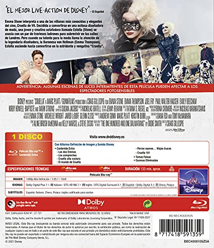 Thumbnail 1 de Cruella Blu-ray 📀