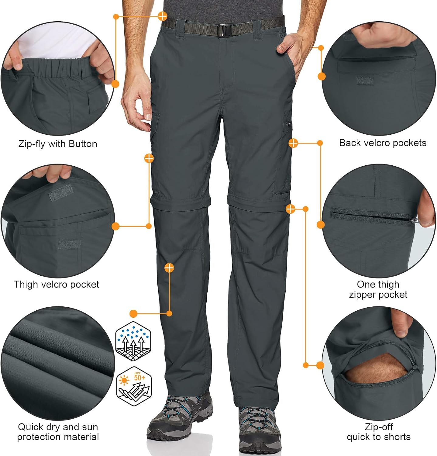 Detalle de mosingle Safari Zip Off Hiking Trousers