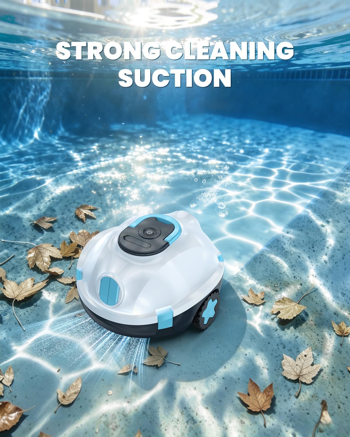 Detalle 2 de Poofata Y20S Cordless Robotic Pool Cleaner with 150-Minute Runtime
