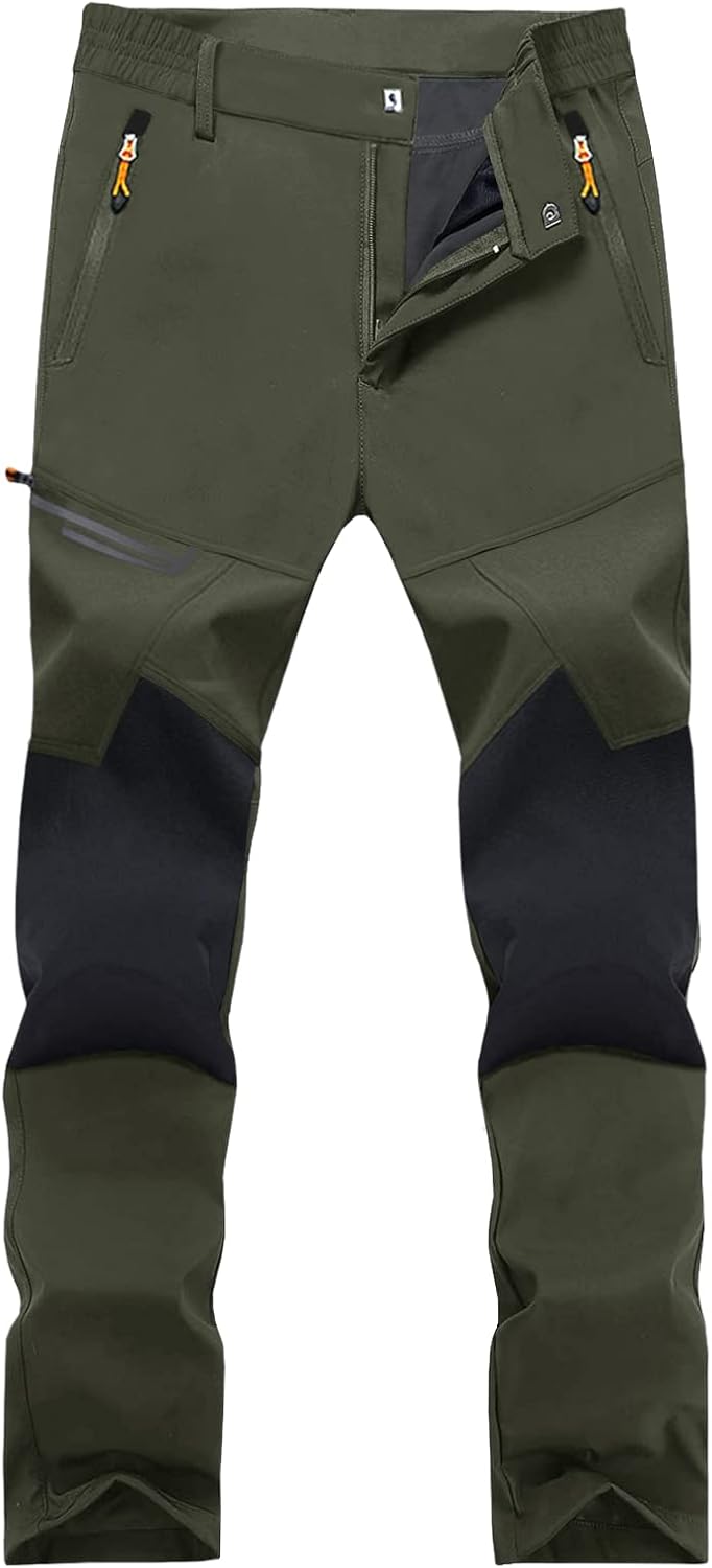Detalle de EKLENTSON Men's Trousers: Lightweight Quick-Dry Hiking Trousers with 4 Zip Pockets