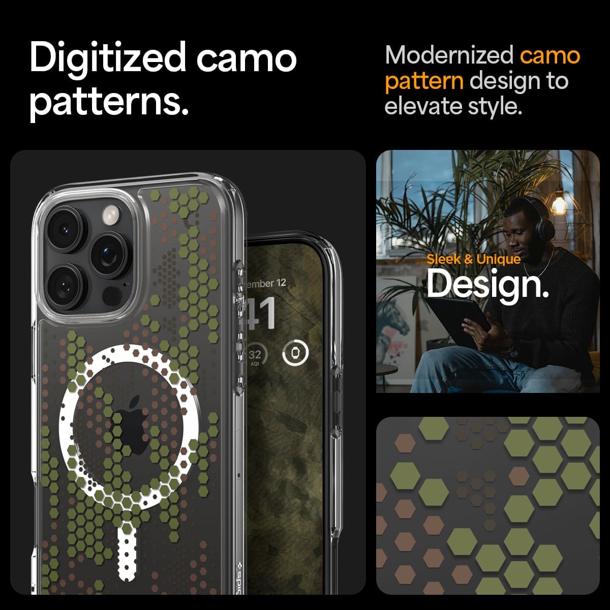 Detalle 2 de Spigen Ultra Hybrid MagFit para iPhone 16 Pro