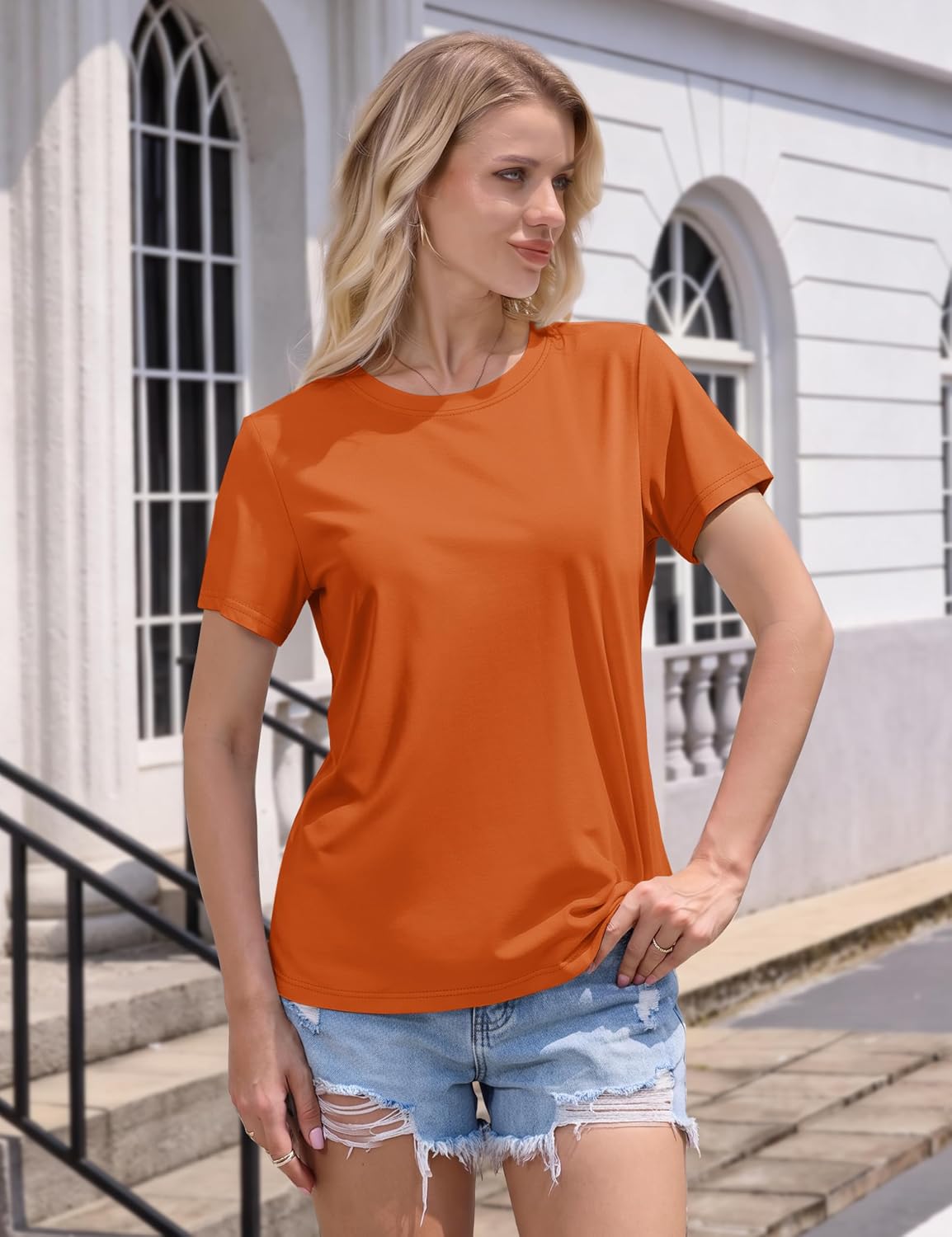 Detalle 1 de MAGCOMSEN Women's Cotton T-Shirt
