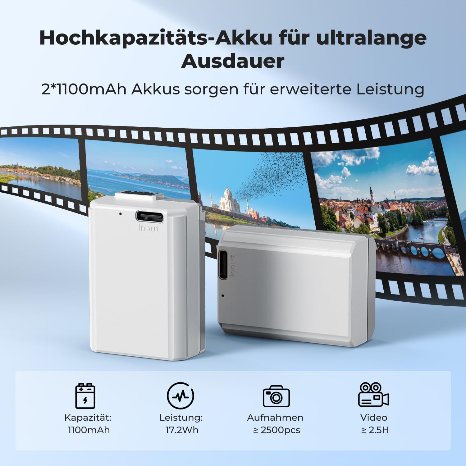 Detalle 2 de K&F CONCEPT NP-FW50 Akku 1100mAh