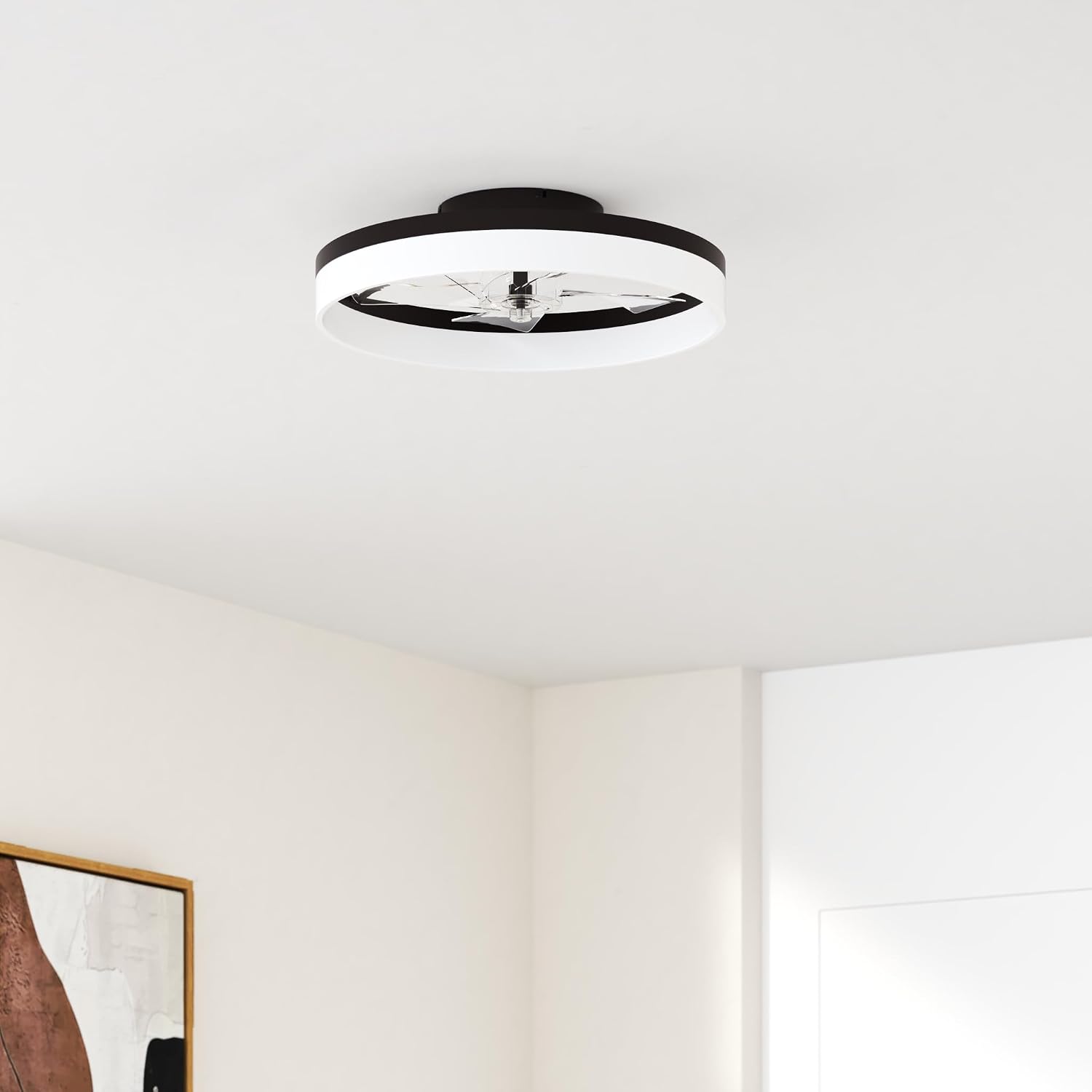 Detalle de VOLISUN Ceiling Fan with Light, 19.7-Inch
