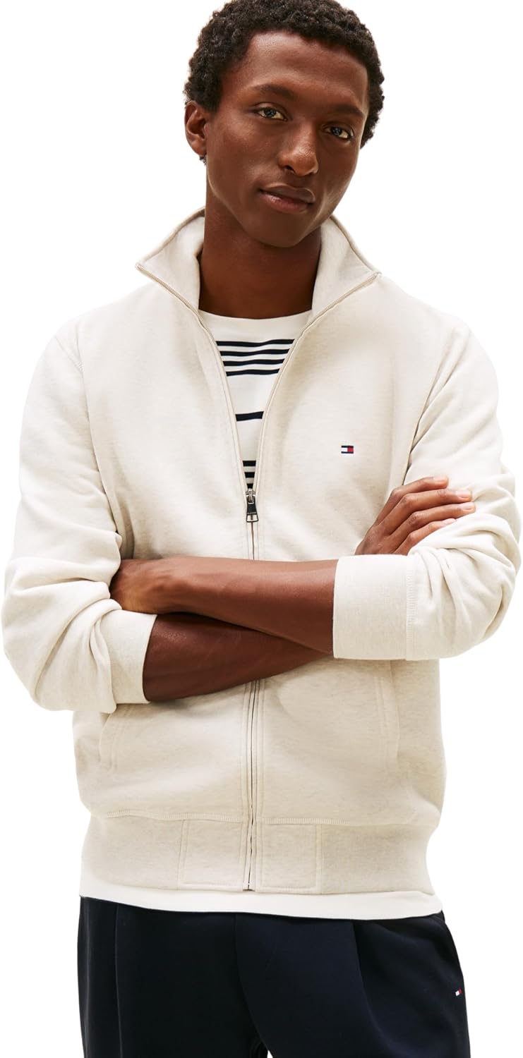 Thumbnail 6 de Tommy Hilfiger Men’s Essential Fleece Stand Collar Zip-Through Sweatshirt (MW0MW41759)