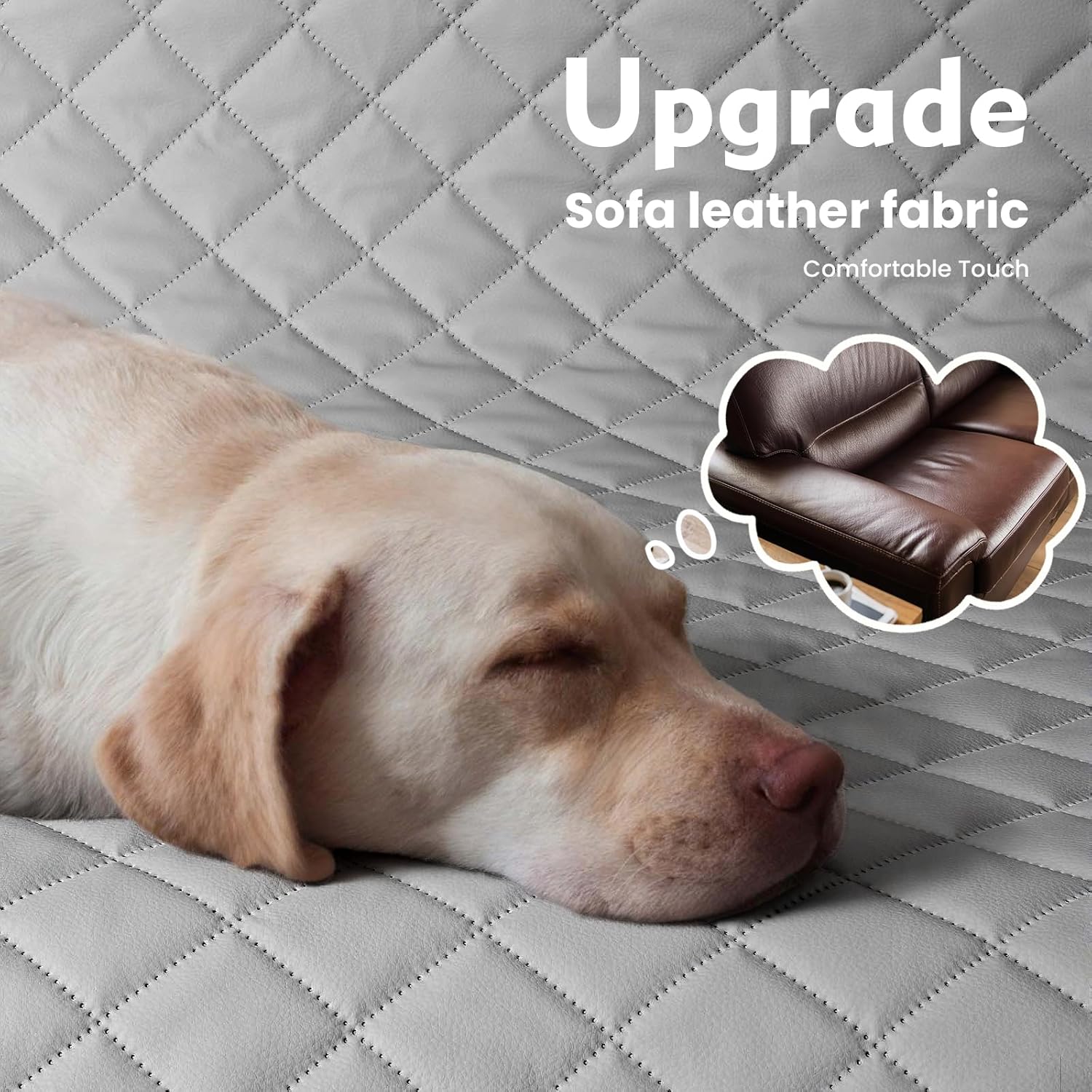 Thumbnail 1 de Pecute housse voiture pour chien avec rallonge de siège 133 × 62 cm — protection imperméable et pliable