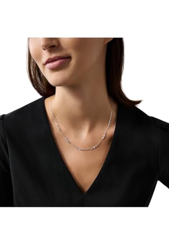 Detalle de Emporio Armani Collier en argent sterling pour femme avec fermoir mousqueton – Argent brillant