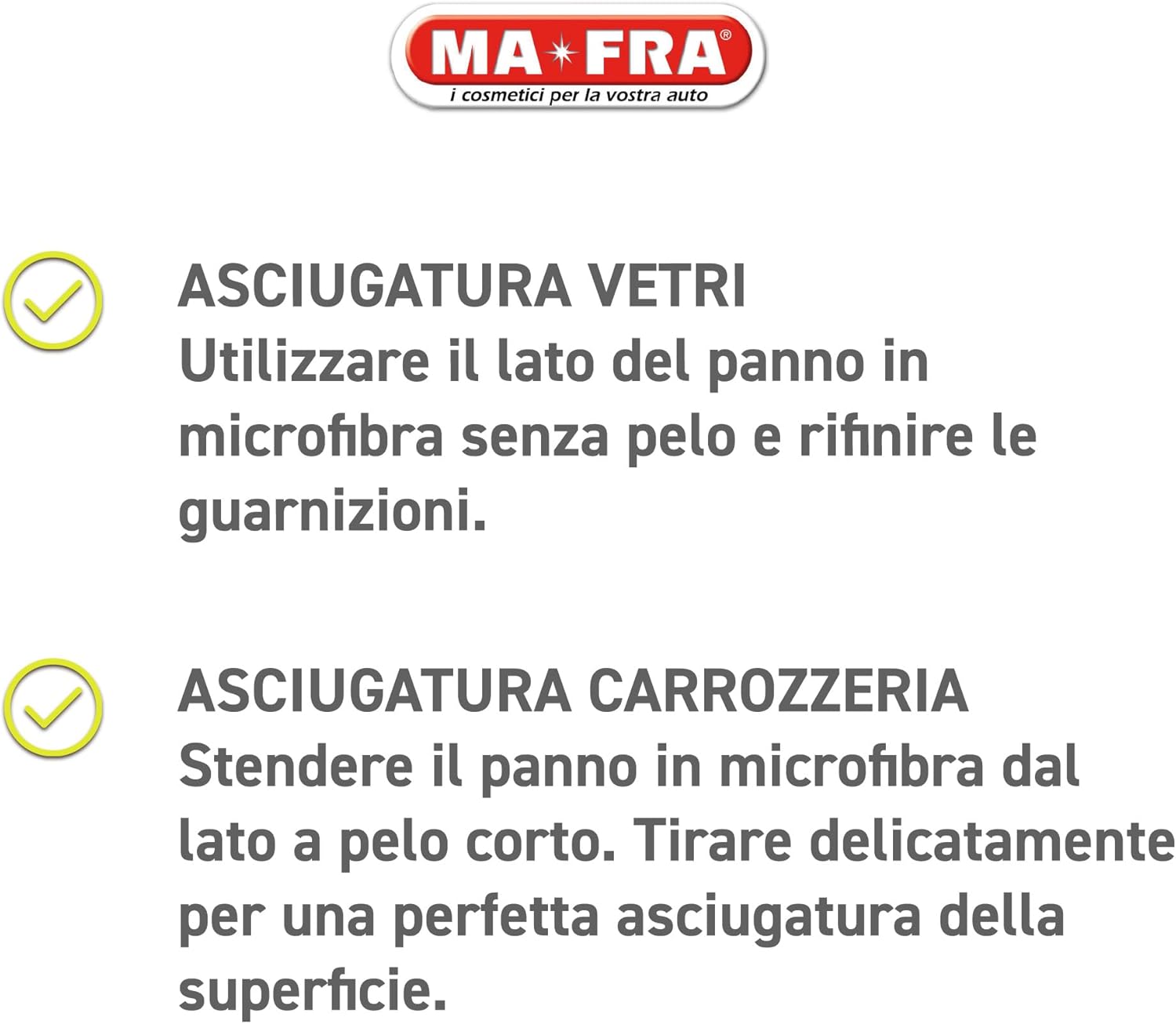 Thumbnail 6 de Ma-Fra Super Dryer: Panno in Microfibra Ultra-Assorbente 60x80 cm per Asciugatura Perfetta dell’Auto