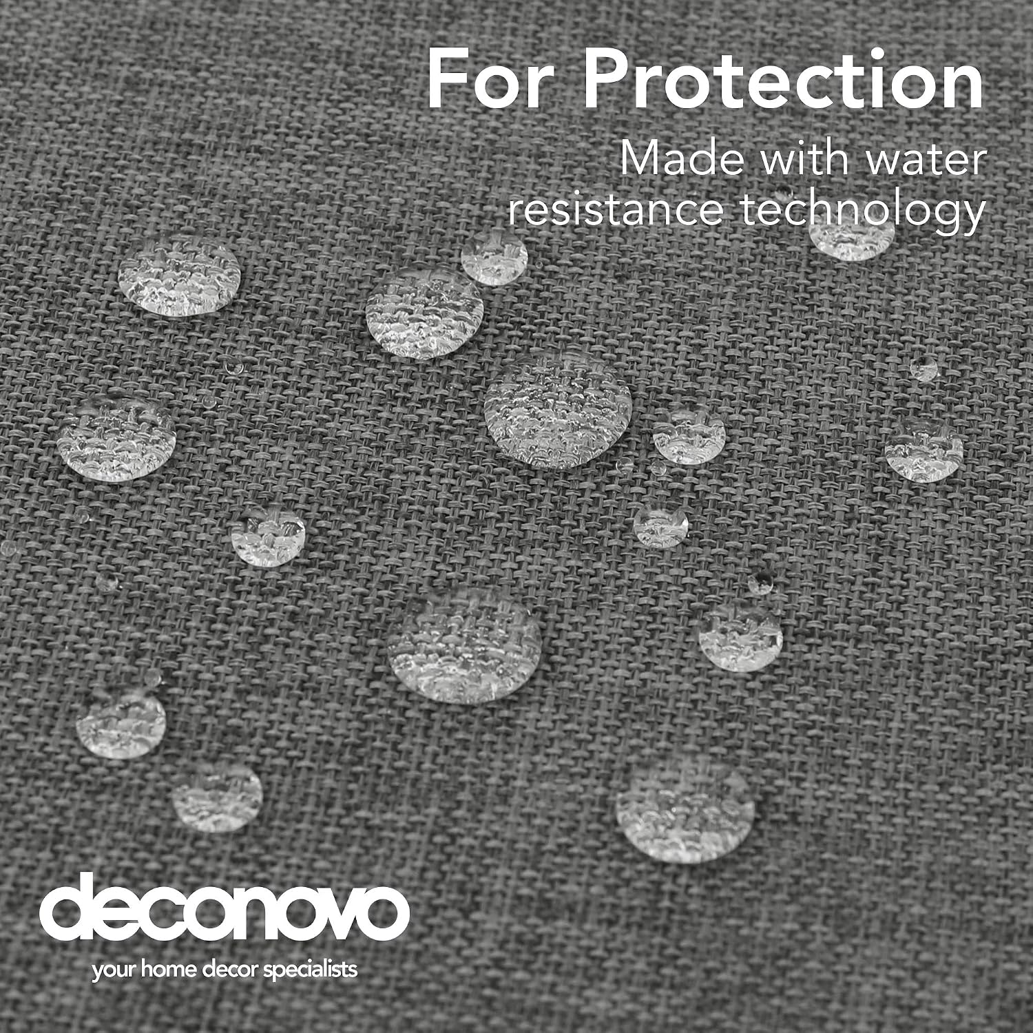 Thumbnail 3 de Deconovo Tovaglia Rettangolare in Finto Lino 132x229 cm Grigio Scuro – Elegante e Pratica per Tavolo Grande