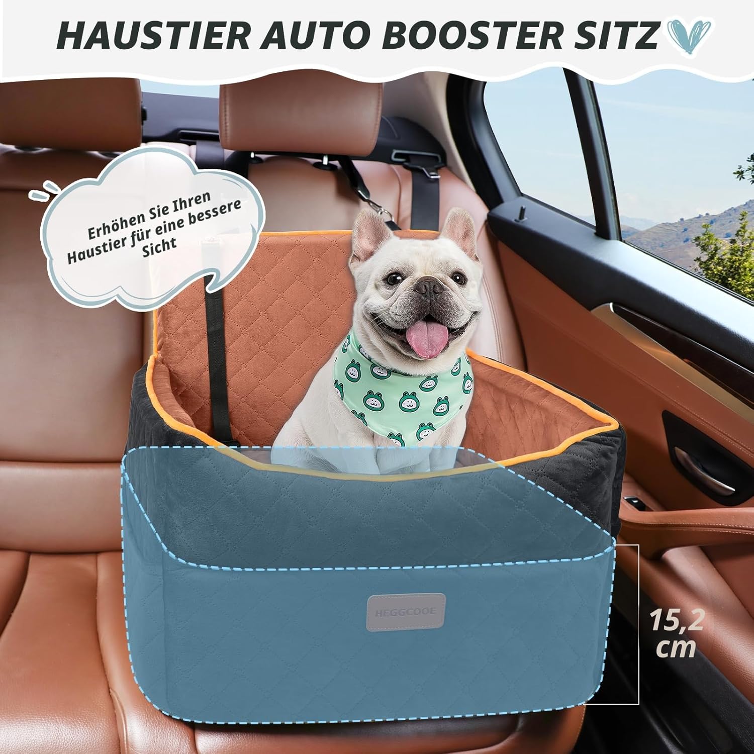 Detalle 2 de Hundesitz Sitzerhöhung für kleine bis mittlere Hunde