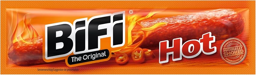 Detalle 2 de BiFi Original Tiras de salami picante 🌶️ 40x20 g