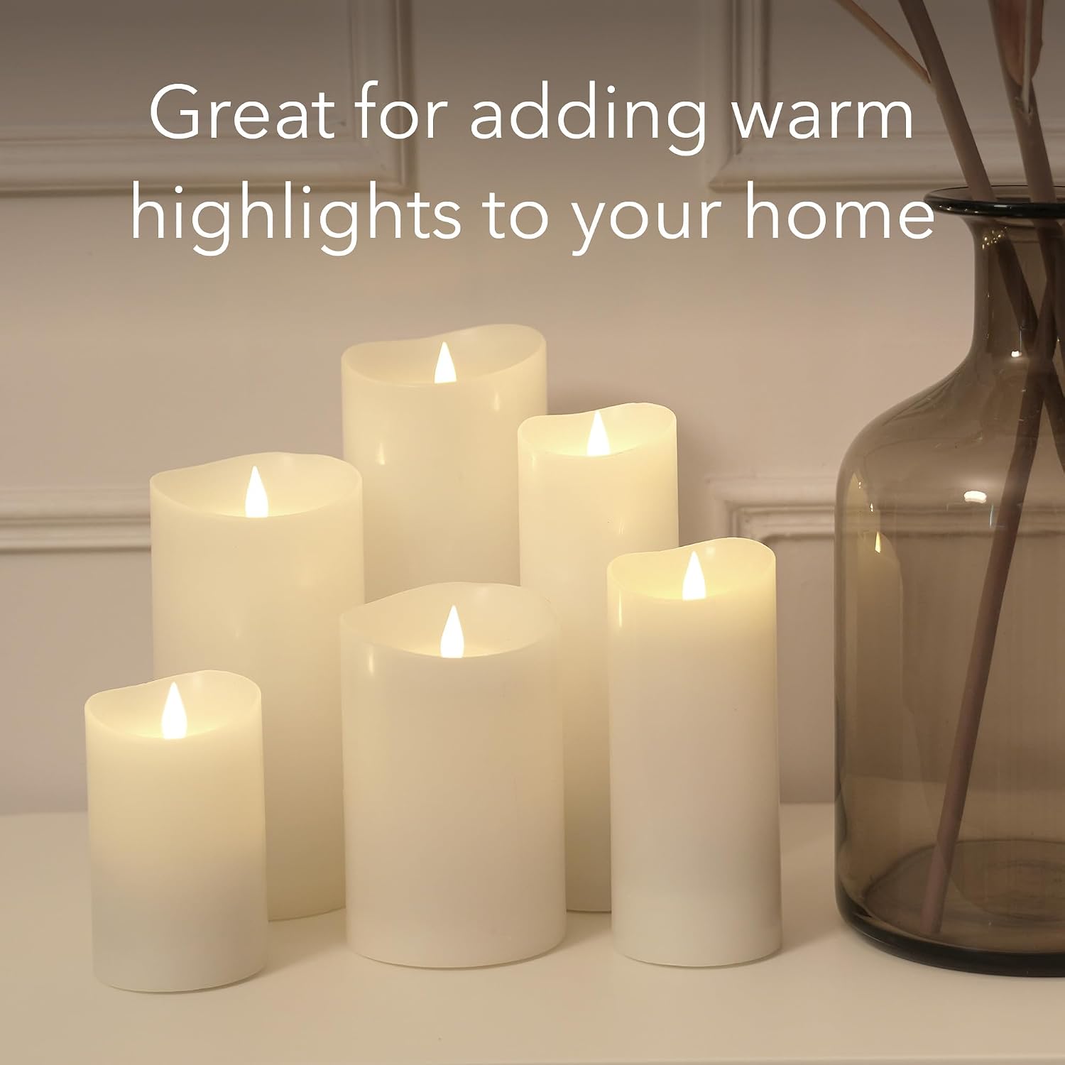 Thumbnail 6 de Softflame Flameless LED Candles, 3 x 5 in.