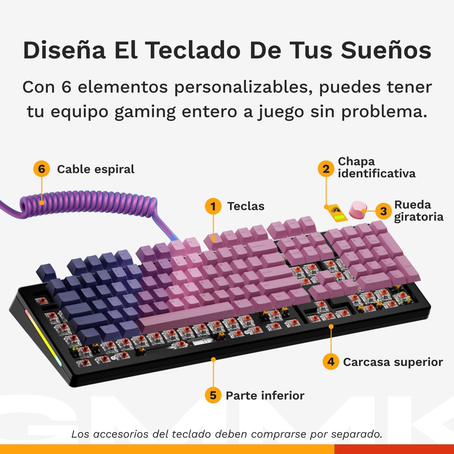 Detalle 2 de GLORIOUS GMMK 3 Teclado mecánico 100%