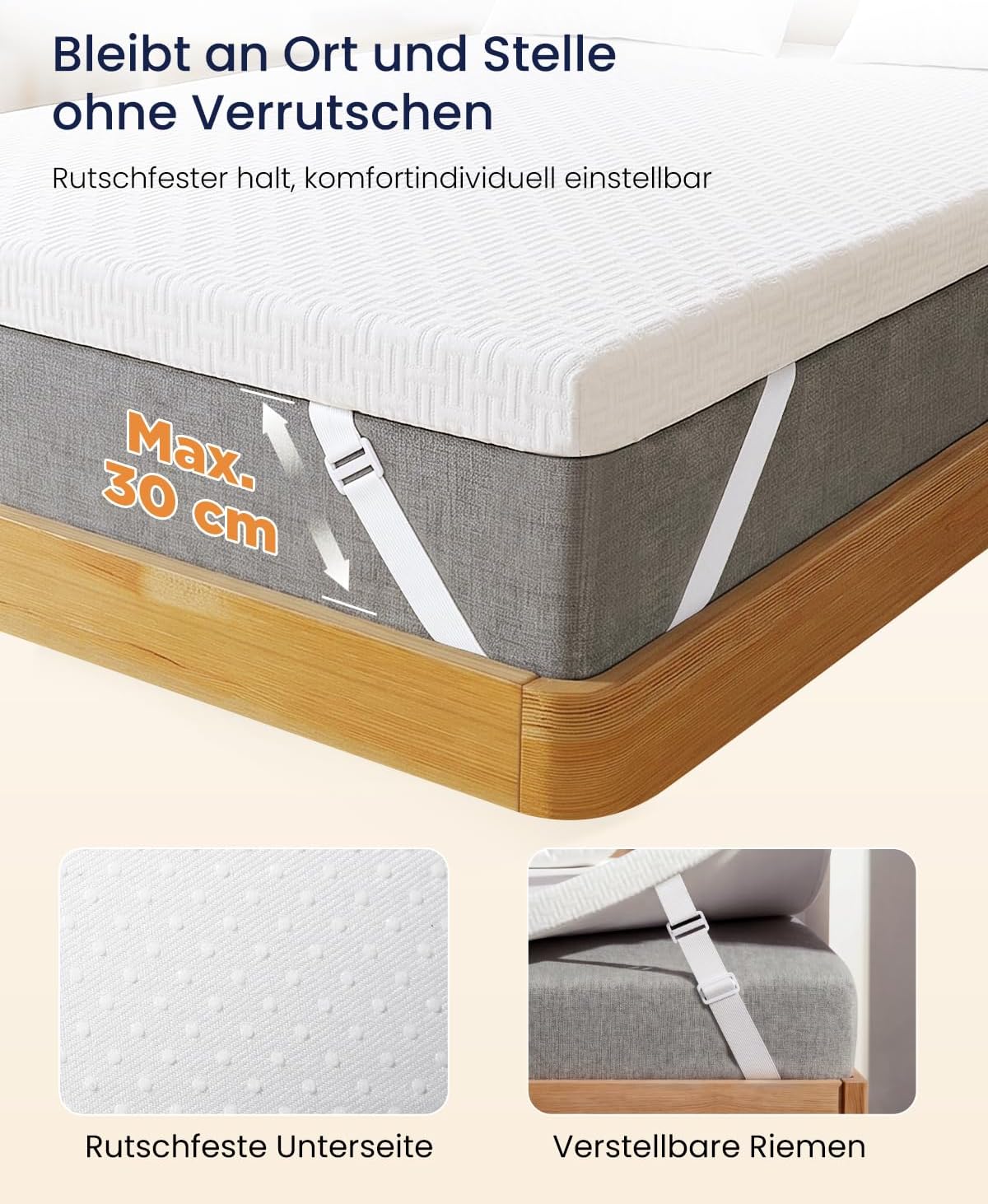 Thumbnail 4 de Matratzen Topper 180x200 cm H5/H6 – extrem fest, 7 cm Dicke, OEKO-TEX zertifiziert