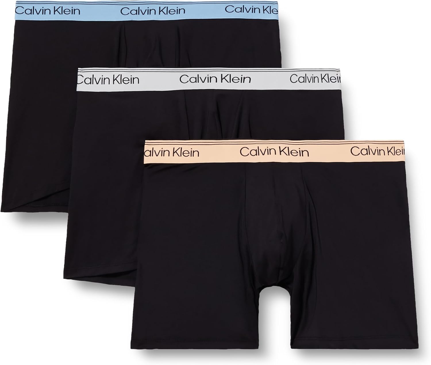 Detalle de Calvin Klein Men's Boxer Brief 3pk Lv00nb4410 – Classic Comfort for Everyday & Sport