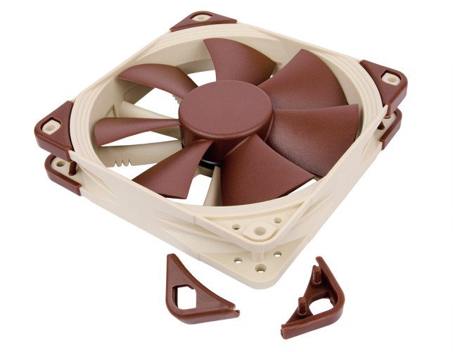Detalle 1 de Noctua NF-F12 PWM 120x120x25mm (1500 rpm): ficha práctica para disipadores y radiadores