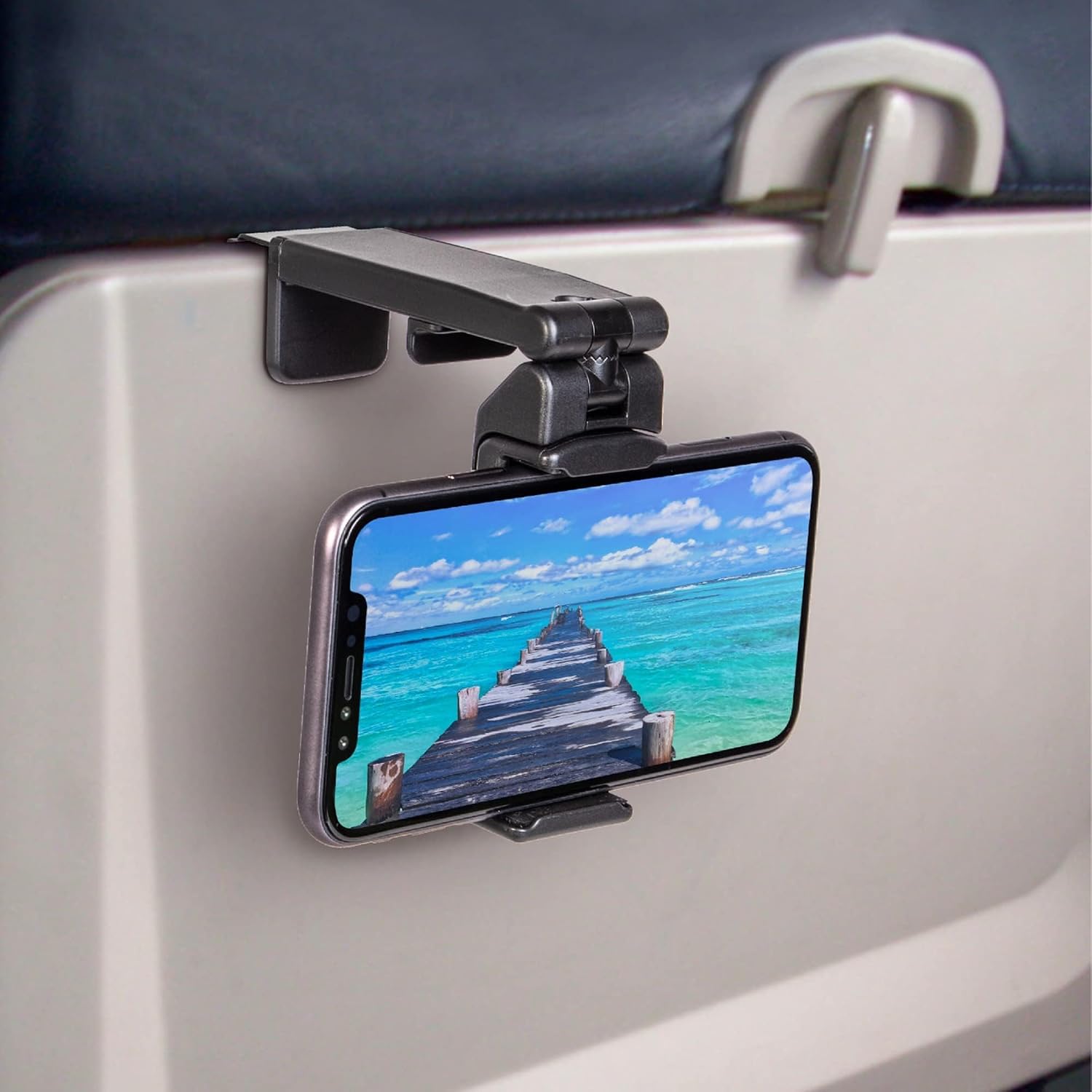 Detalle de Perilogics Universal In-Flight Airplane Phone Holder Mount with Dual 360° Rotation