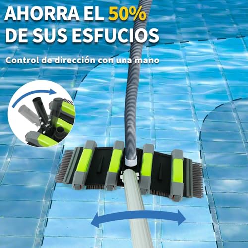 Detalle 2 de Cepillo Aspirador ROMIVO 45 cm con ruedas: limpieza eficiente para tu piscina