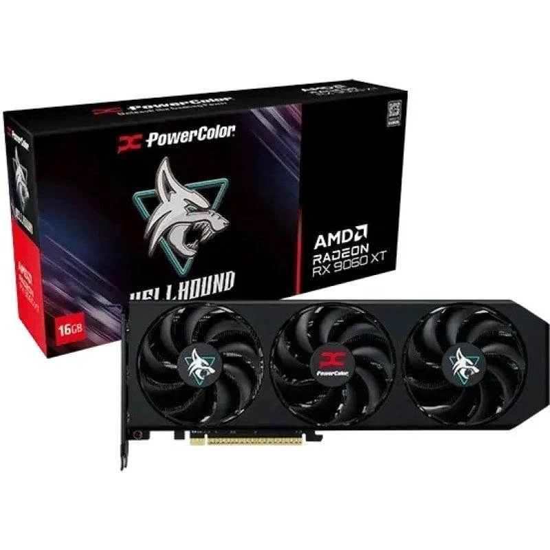 Detalle de PowerColor Hellhound RX 9060 XT OC 16GB GDDR6 (FSR 4) - ficha de compra