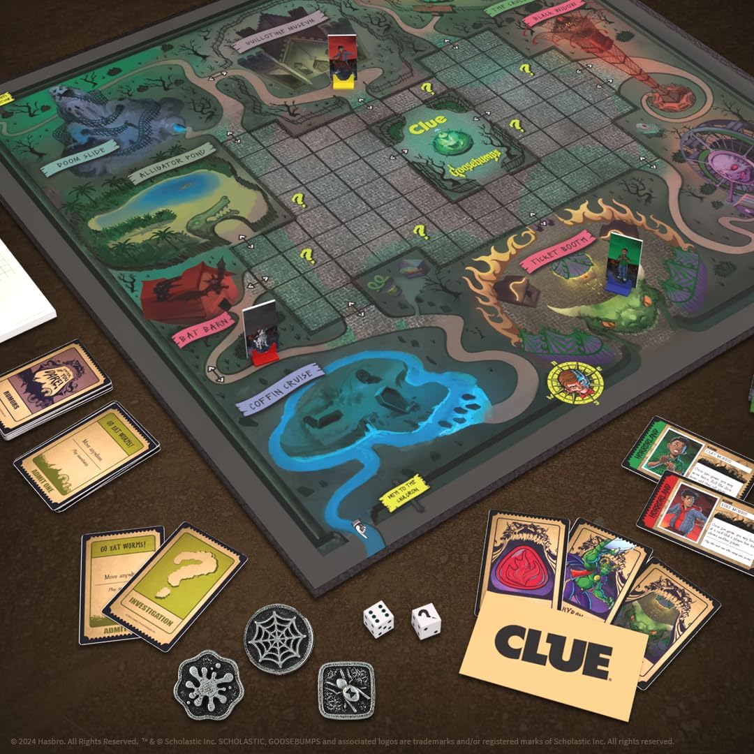 Thumbnail 4 de Clue: Goosebumps Board Game for All Ages 📘