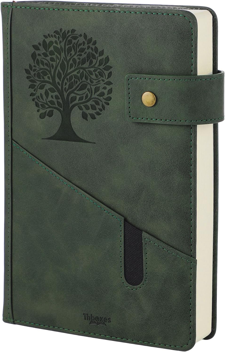 Detalle de Thboxes A5 Journal: Leather Hardcover Notebook