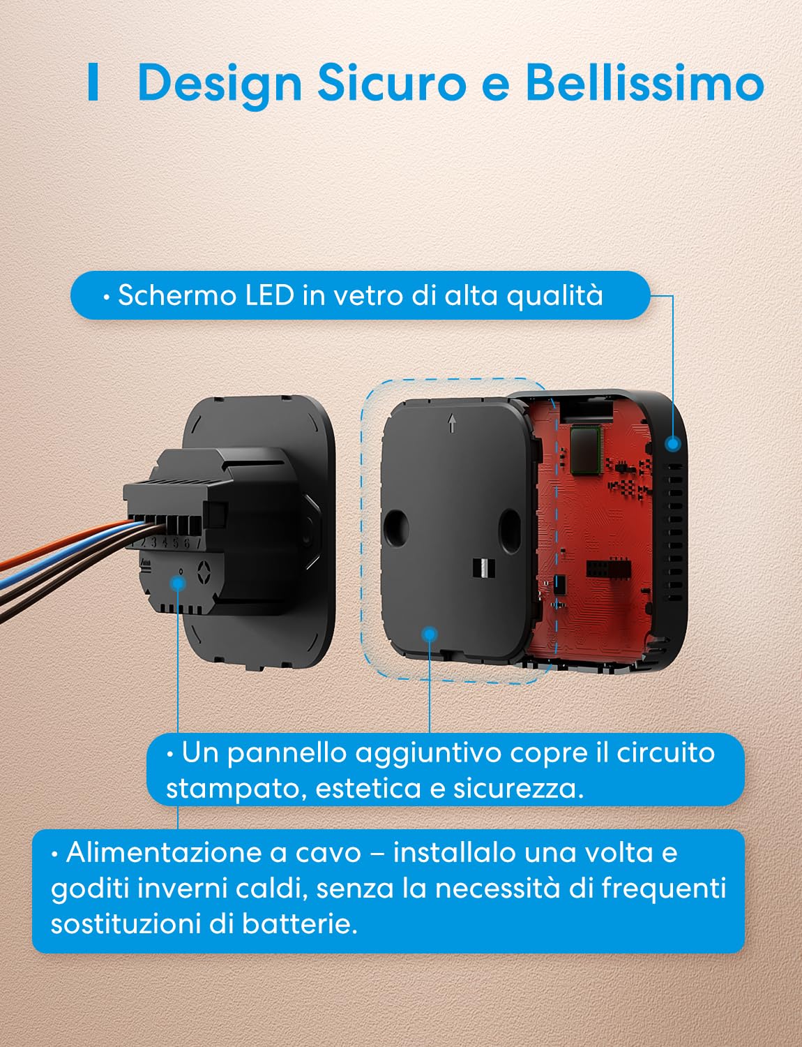 Thumbnail 5 de Meross Matter Termostato WiFi per caldaia