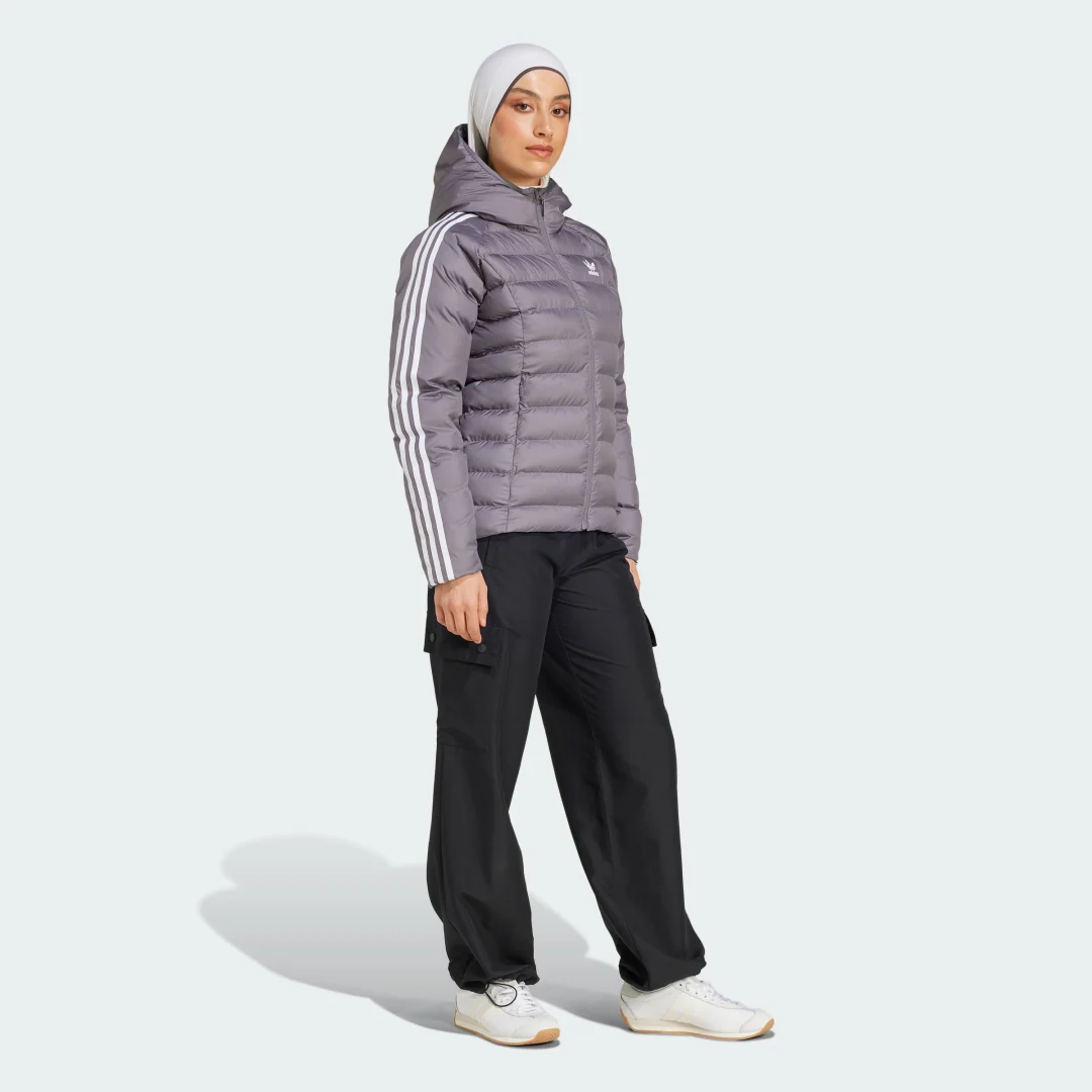 Thumbnail 2 de Chaqueta Adicolor Slim de Adidas: gris urbano para combinar con todo