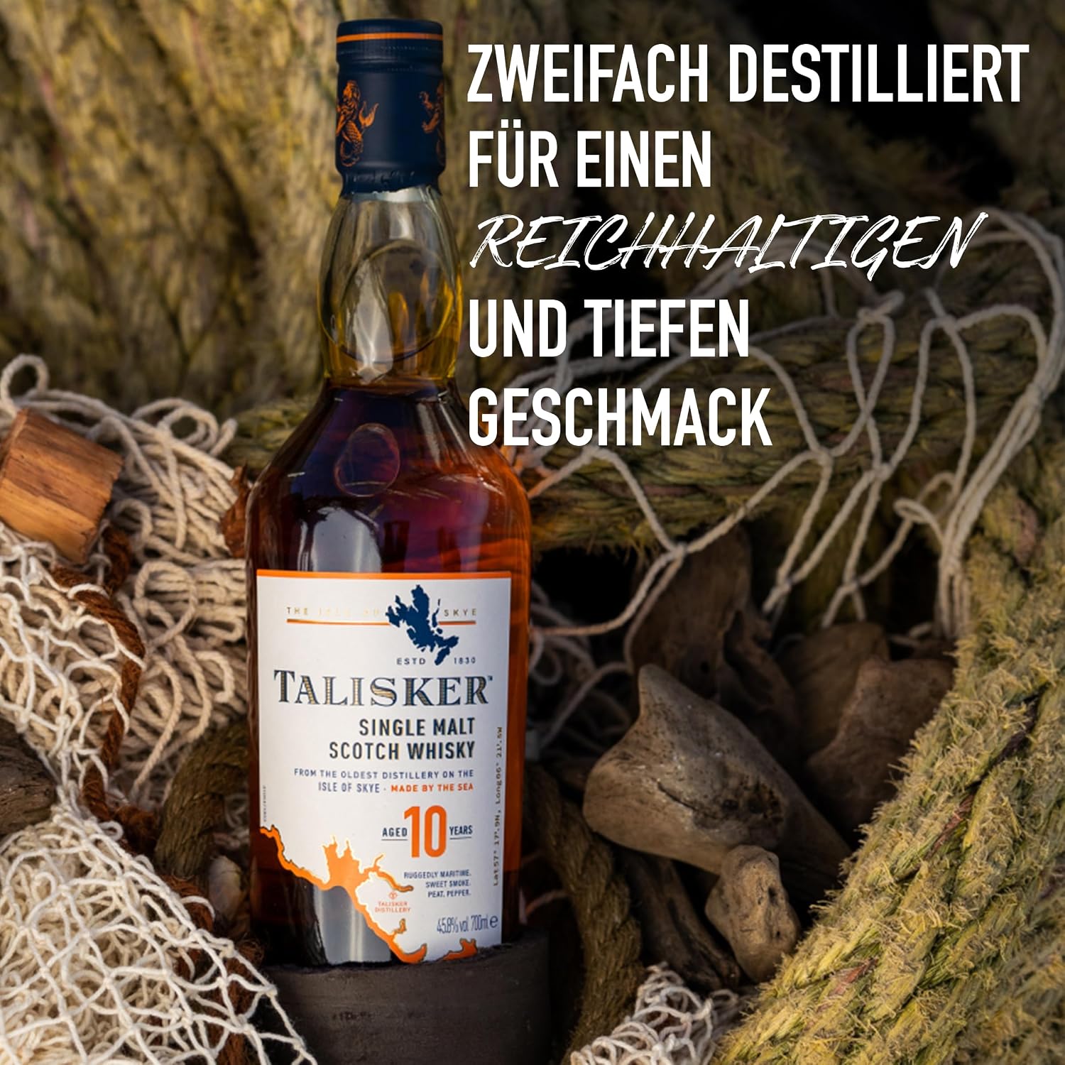 Thumbnail 6 de Talisker 10 Jahre – aromatischer Single Malt Scotch Whisky aus Skye, Geschenkverpackung