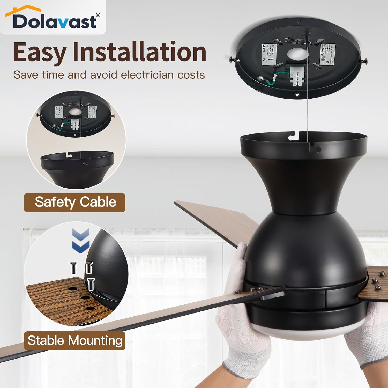 Thumbnail 6 de Dolavast Ceiling Fan, 48-Inch