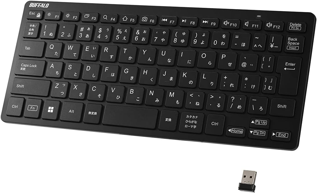 Detalle de バッファロー BSKBW355BK ワイヤレスキーボード 薄型コンパクト・パンタグラフ式・日本語配列