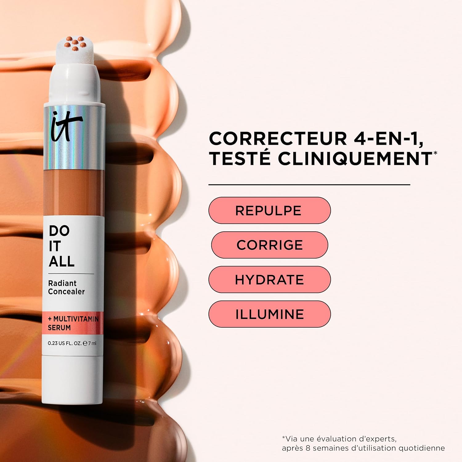 Thumbnail 3 de IT Cosmetics Do It All Concealer Correcteur + Boosteur d’Éclat Longue Durée (Rich Neutral 513) – 7 ml