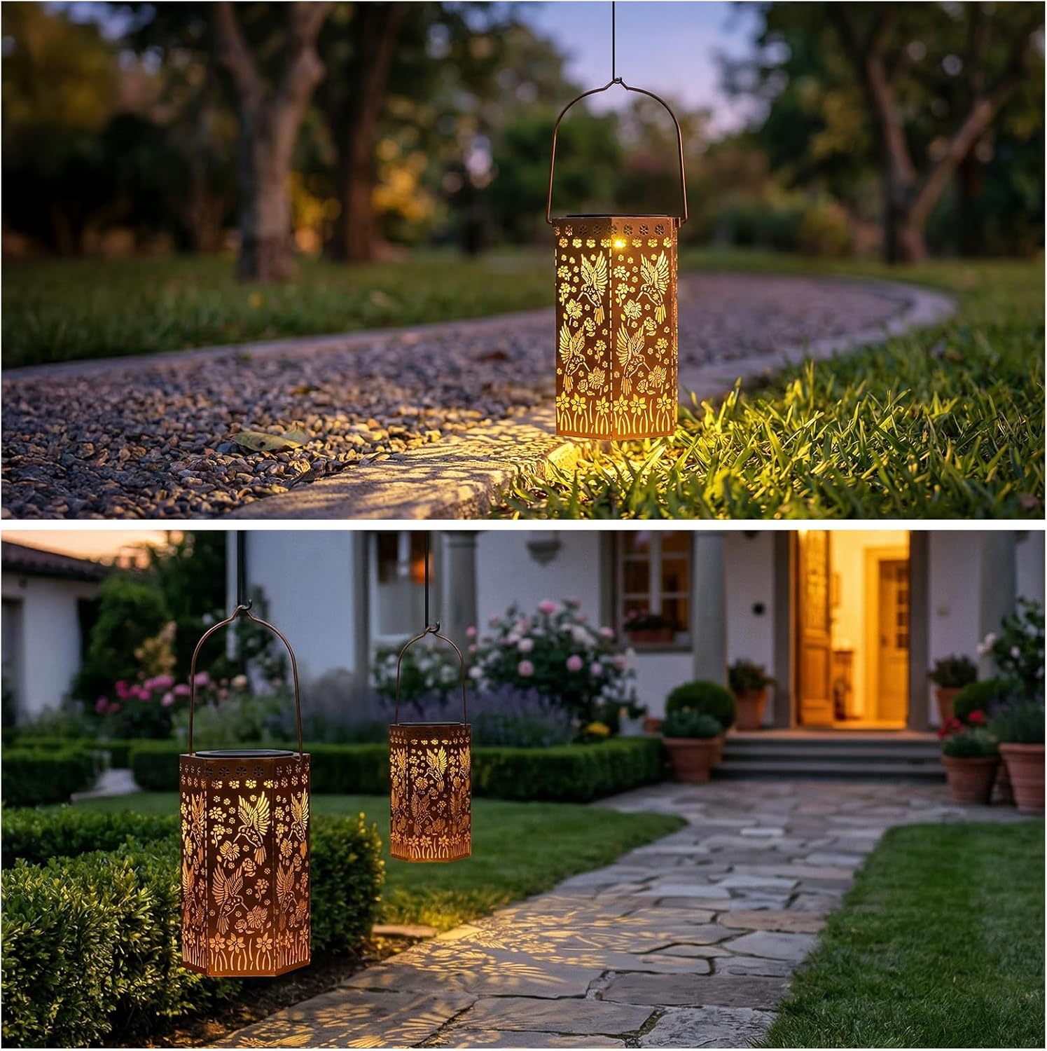 Thumbnail 6 de Hummingbird Hanging Solar Lanterns Outdoor Garden Ornaments (IP65 waterproof, no wiring)