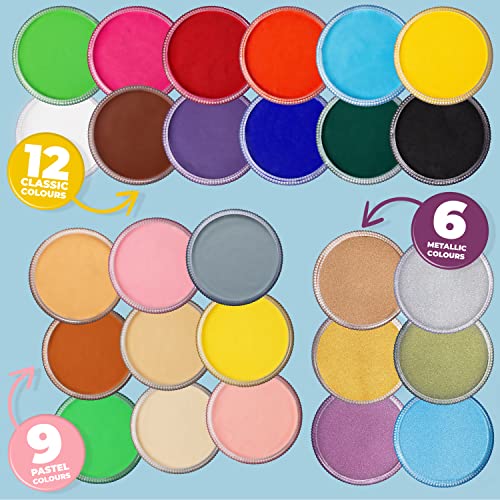 Detalle 1 de Blue Squid PRO Schminke Face Paint Metallic Blau 30 g