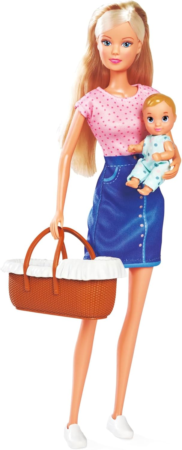 Thumbnail 2 de Simba Steffi Love Baby Time Spielpuppe mit 2-in-1 Wiege, Badewanne, Töpfchen und über 15 Accessoires ab 3 Jahre