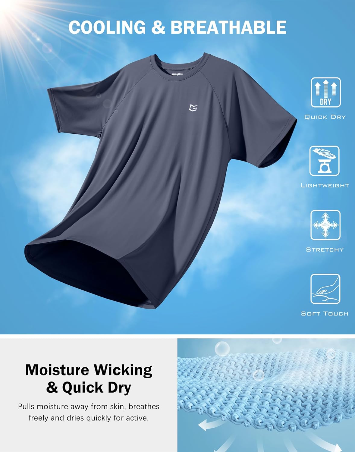 Detalle 1 de G Gradual Athletic T-Shirt UPF 50+