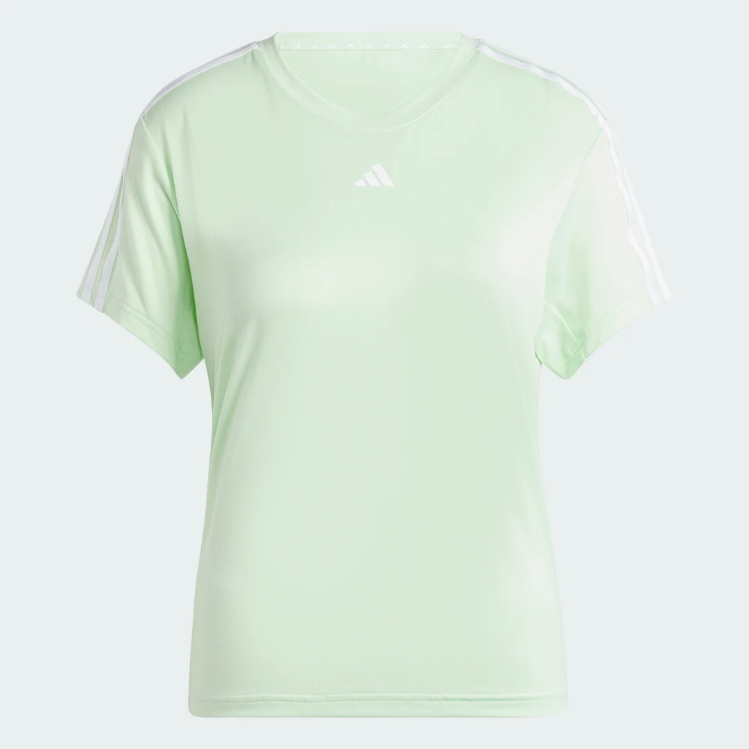 Detalle de Camiseta AEROREADY Train Essentials 3 bandas de Adidas — versión verde