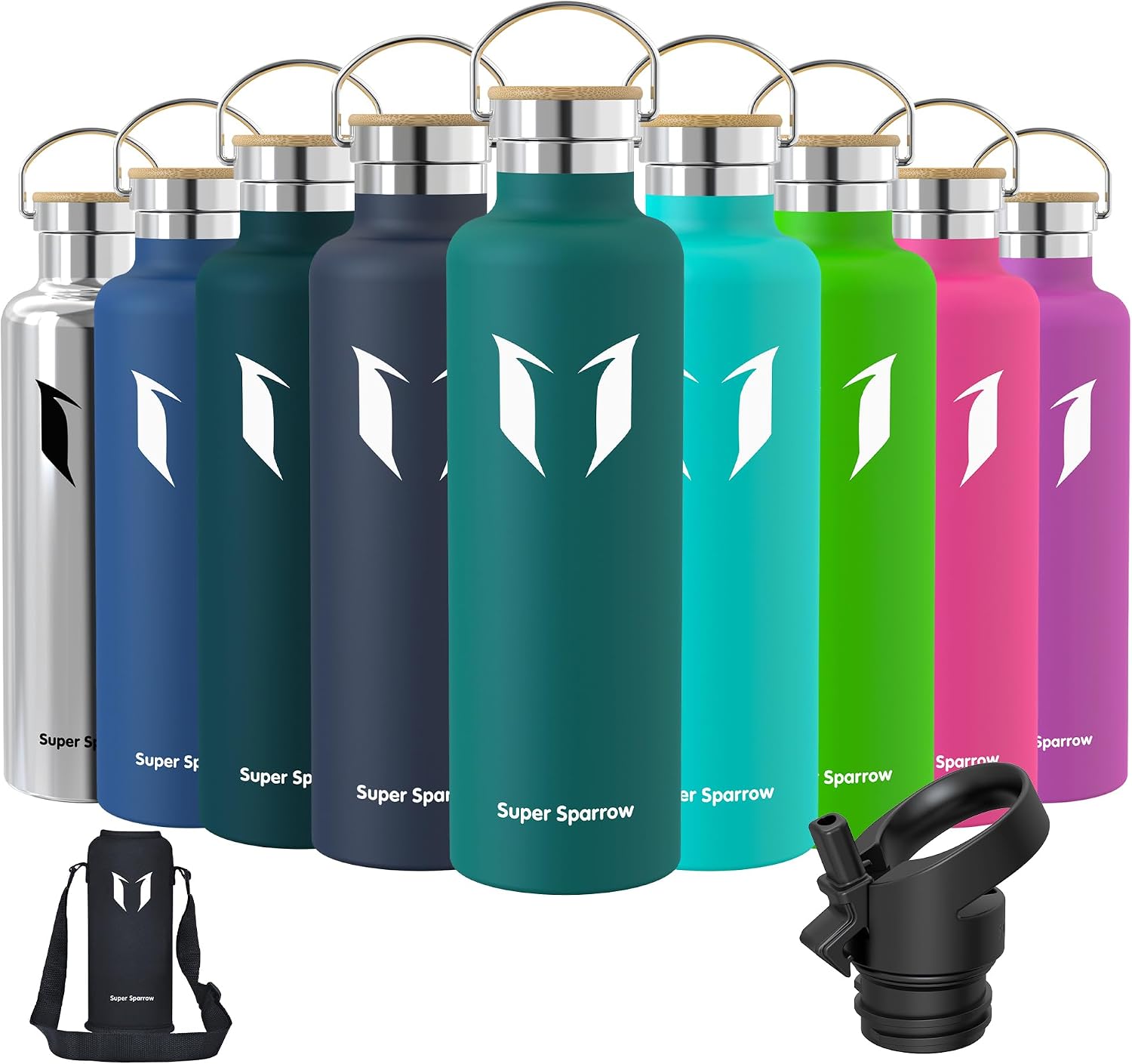 Detalle de Super Sparrow Water Bottle 750ml insulated bottle ๐ง