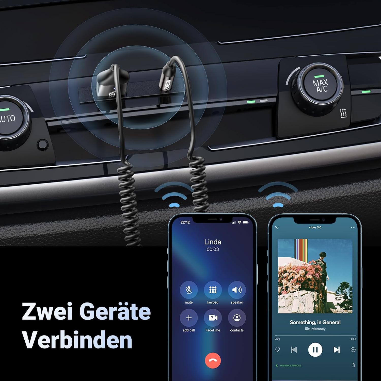 Thumbnail 4 de UGREEN Bluetooth Adapter 6.0 für Auto