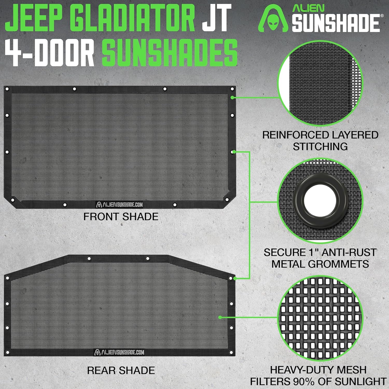 Thumbnail 1 de Alien Sunshade Jeep Gladiator Sun Shade 2018–2023 🚙