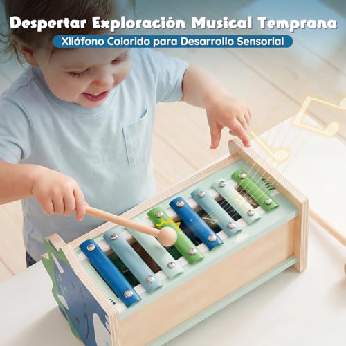 Detalle de Lehoo Castle Montessori Juguete de Madera 1–3 Años: juego seguro y educativo
