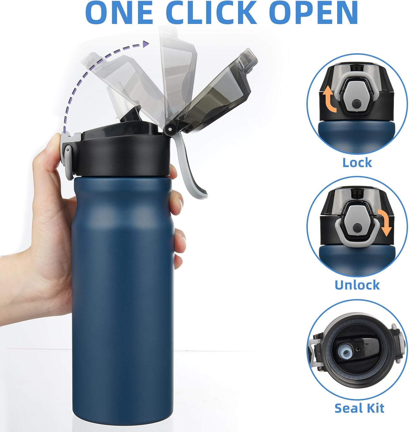 Detalle de BJPKPK Water Bottle, 18 oz