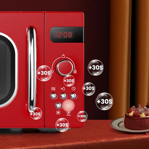 Thumbnail 3 de Comfee CMSRO 20 di rd Micro-ondes rétro 20 L, 800 W, rouge passionné